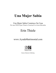 2. Una mujer Sabia- Erin Thiele