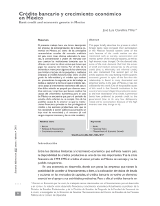 Crédito bancario y crecimiento económico en México