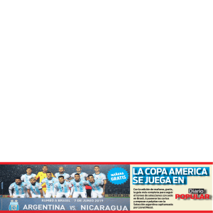 Aviso Copa America 2019 5x2