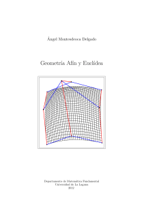 Geometría Afín y Euclídea - A.Montesdeoca