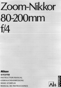 Zoom-Nikkor 80-200mm f-4