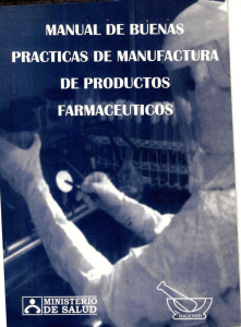 BPM 114 Manual de buenas prácticas de manufactura de productos farmacéuticos