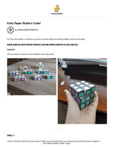 Fully-Paper-Rubiks-Cube