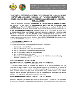 CONVENIO INTERINSTITUCIONAL ALEXANDER VON HUMBOLDT Y LA RIS4A