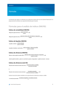 Formulae Booklet - Spanish