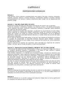 C.A.A. CAPITULO I Disposiciones generales