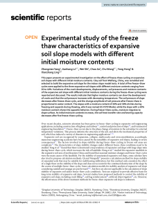 Experimental-study-of-the-freeze-thaw-characteristics-of-expansive-soil-slope-models-with-different-initial-moisture-contentsScientific-Reports