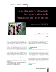 La motivación en la formación de los médicos. Margarita Varela Ruiz