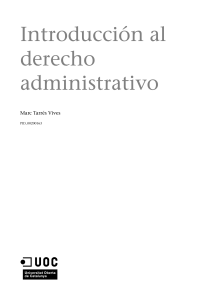 01. Introducción al derecho administrativo autor Marc Tarrés Vives
