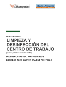  20221001 protocolo COVID-19 limpieza y desinfeccion