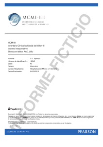 Informe Interpretativo del MCMI-III ficticio QGlobal