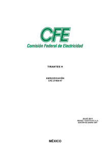 CFE 2T400-47 TIRANTES H