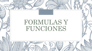 Formulas y funciones