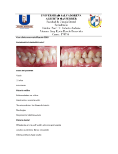 Caso Clínico Periodontitis Estadio III Grado C