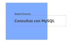 MySQL - PRIMEROS PASOS