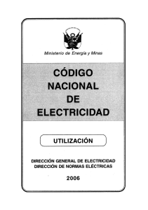 Código Nacional de Electricidad  Utilización 