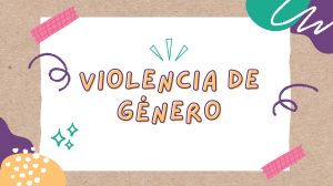 VIOLENCIA DE GENERO