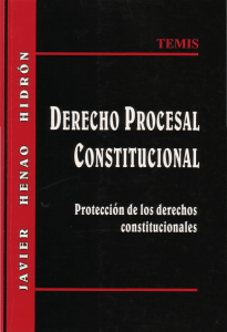 derecho procesal constitucional - henao hidron, javier -