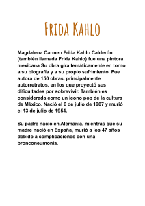Resumen de la vida de Frida Kahlo