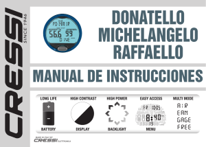 MANUAL INSTRUCCIONES DONATELLO - MICHELANGELO - RAFFAELLO
