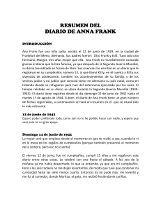 -RESUMEN DEL DIARIO DE ANA FRANK-