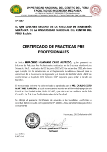 certificado de practicas pre profesionales fim