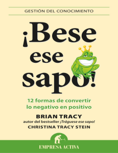 !Bese ese sapo! (Gestion del co - Brian Tracy