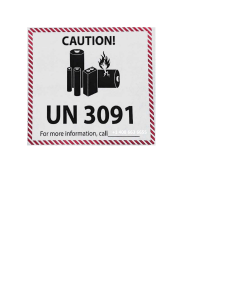 UN3091 Label