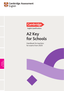 A2 Key for schools