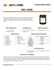 Met-L-Chek® MPI-1400B – Aerosol