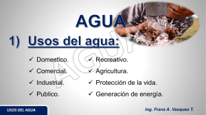 Clase 1 - Agua; Sistema abastecimiento y Consumo medio