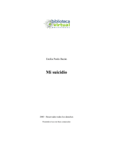 04. Mi suicidio Autor Emilia Pablo Bazán