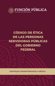 19. Código de Ética de las personas servidoras públicas del gobierno federal CESFP 2019