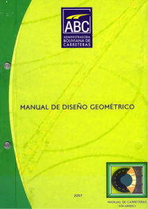 manual de diseno geometrico bolivia