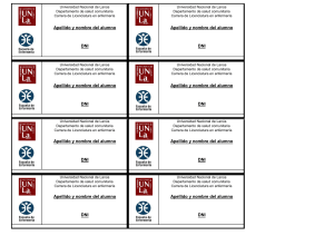 Credenciales para practicas