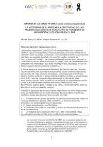 informe para el cgcom sobre test diagnosticos para covid19 omc 5 mayo 2020