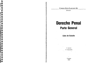 DERECHO PENAL - PARTE GENERAL 1A- CARLOS LASCANO