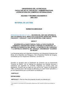 MATERIAL MERCOSUR-AAP Acuerdo de Recife
