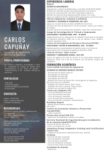 CV CARLOS CAPUÑAY ING MECÁNICO ELÉCTRICO
