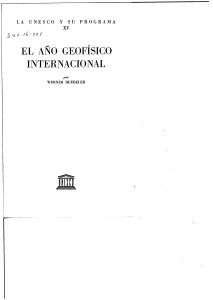 El año Geofisico Internancional Unesco 1957