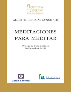 Meditaciones para meditar (Alberto Benegas Lynch) (Z-Library)