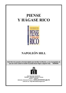 Piense y Hagase Rico - Napoleon Hill