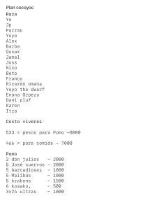 Plan cocoyoc