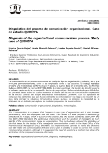 Diagnostico del proceso de comunicacion organizacional Monica Queris