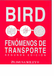 Fenómenos de Transporte 2da Edición - Bird y Stewart