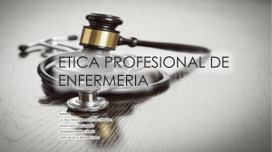 etica enfermeria bioetica