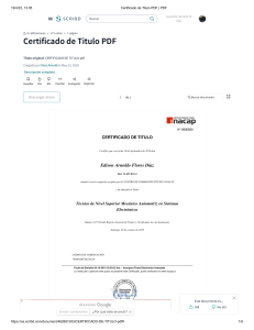 Certificado de Titulo PDF   PDF