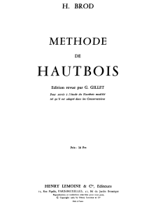 H.Brod - Método de oboe vol. I
