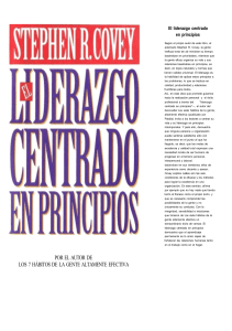 STEPHEN COVEY - 1993 - EL LIDERAZGO CENTRADO EN PRINCIPIOS