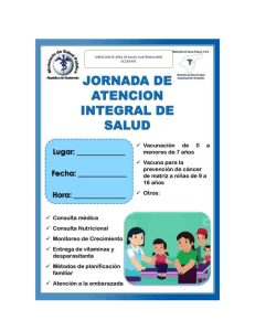 Afiche JORNADA  INTEGRAL DE SALUD